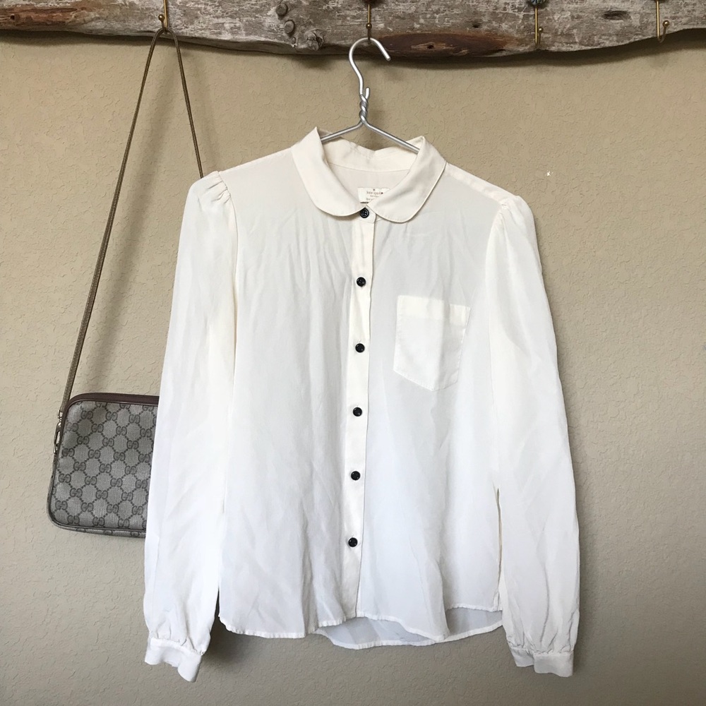 Kate Spade ♠️ Silk Button Down Blouse